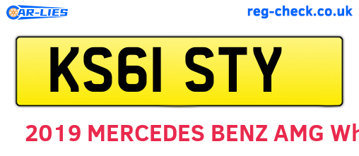KS61STY are the vehicle registration plates.