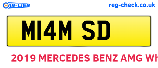 M14MSD are the vehicle registration plates.