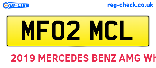 MF02MCL are the vehicle registration plates.