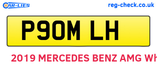 P90MLH are the vehicle registration plates.