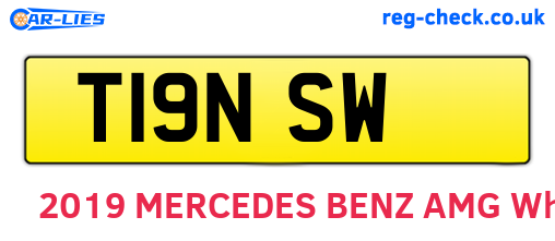 T19NSW are the vehicle registration plates.