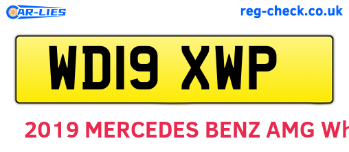 WD19XWP are the vehicle registration plates.