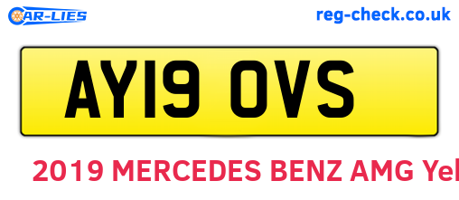 AY19OVS are the vehicle registration plates.
