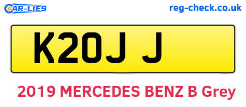 K2OJJ are the vehicle registration plates.