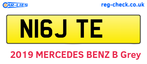 N16JTE are the vehicle registration plates.