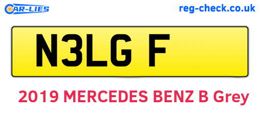 N3LGF are the vehicle registration plates.