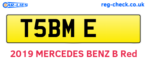 T5BME are the vehicle registration plates.
