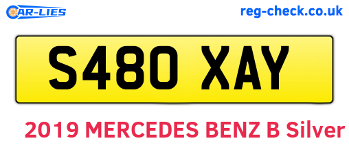 S480XAY are the vehicle registration plates.
