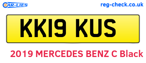 KK19KUS are the vehicle registration plates.