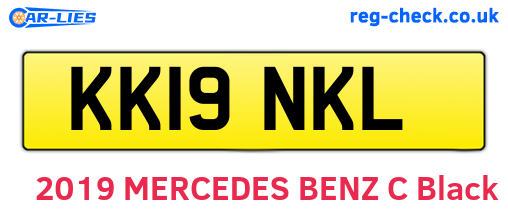 KK19NKL are the vehicle registration plates.
