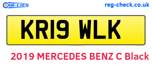 KR19WLK are the vehicle registration plates.