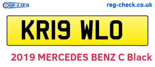 KR19WLO are the vehicle registration plates.