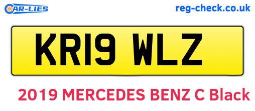 KR19WLZ are the vehicle registration plates.