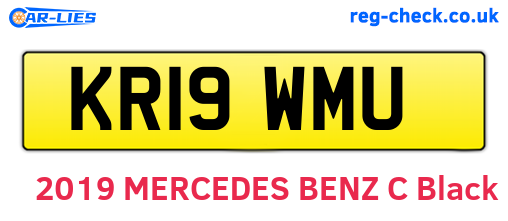 KR19WMU are the vehicle registration plates.