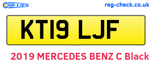 KT19LJF are the vehicle registration plates.