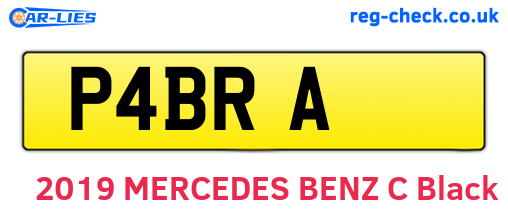 P4BRA are the vehicle registration plates.