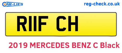 R11FCH are the vehicle registration plates.