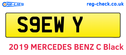 S9EWY are the vehicle registration plates.