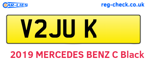 V2JUK are the vehicle registration plates.