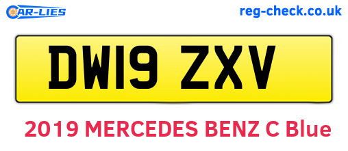 DW19ZXV are the vehicle registration plates.
