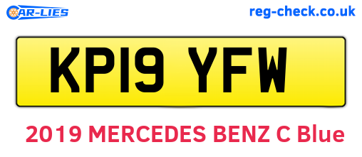 KP19YFW are the vehicle registration plates.