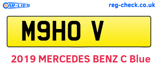 M9HOV are the vehicle registration plates.