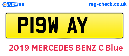 P19WAY are the vehicle registration plates.