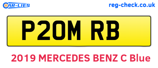 P20MRB are the vehicle registration plates.