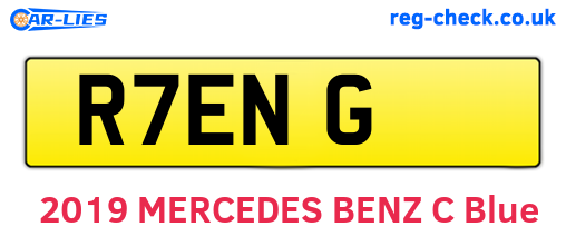 R7ENG are the vehicle registration plates.