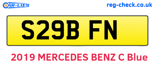 S29BFN are the vehicle registration plates.