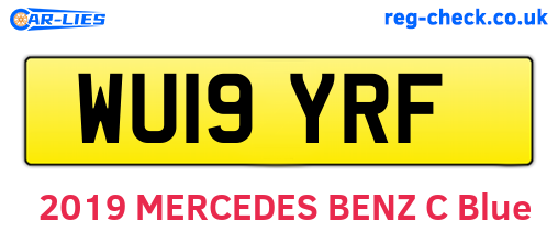 WU19YRF are the vehicle registration plates.