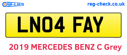 LN04FAY are the vehicle registration plates.