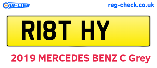 R18THY are the vehicle registration plates.