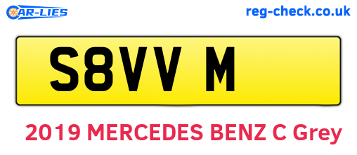 S8VVM are the vehicle registration plates.