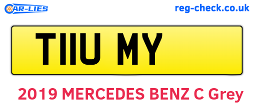 T11UMY are the vehicle registration plates.