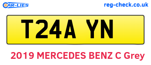 T24AYN are the vehicle registration plates.
