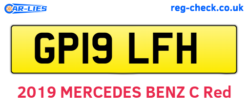 GP19LFH are the vehicle registration plates.