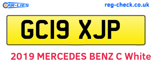 GC19XJP are the vehicle registration plates.