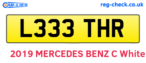 L333THR are the vehicle registration plates.