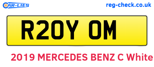 R20YOM are the vehicle registration plates.