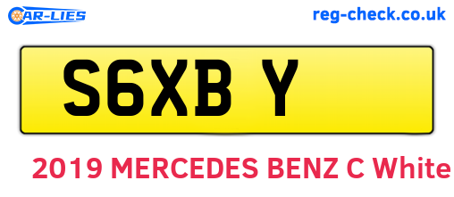 S6XBY are the vehicle registration plates.