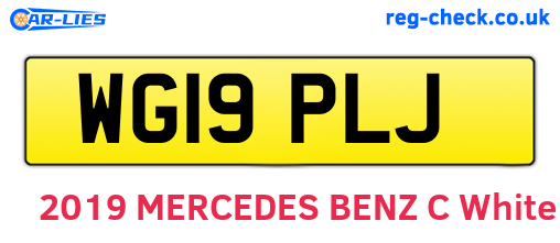 WG19PLJ are the vehicle registration plates.