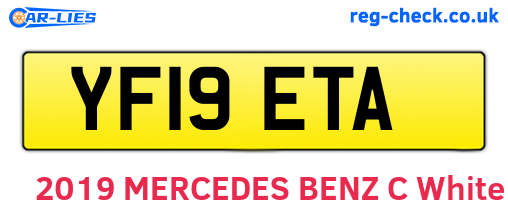 YF19ETA are the vehicle registration plates.