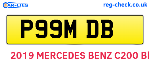 P99MDB are the vehicle registration plates.