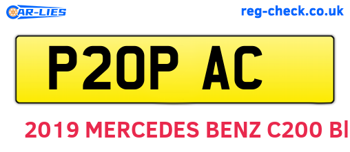 P20PAC are the vehicle registration plates.