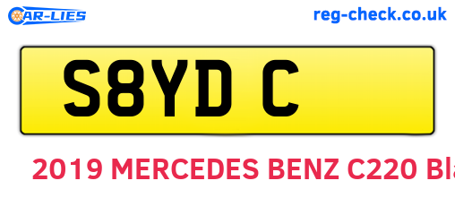 S8YDC are the vehicle registration plates.
