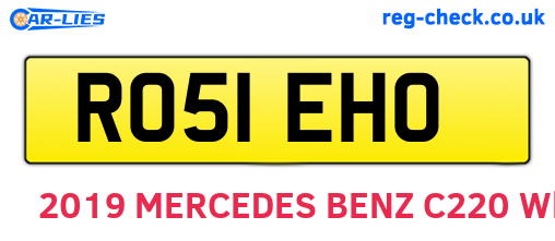 RO51EHO are the vehicle registration plates.