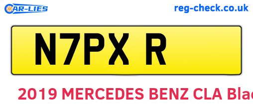 N7PXR are the vehicle registration plates.