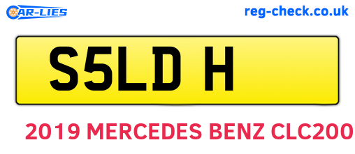 S5LDH are the vehicle registration plates.