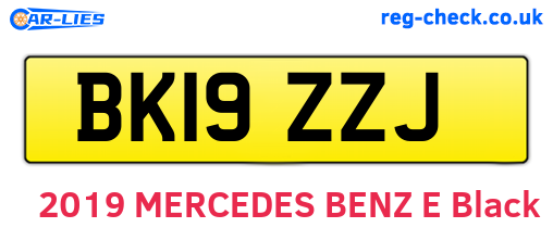 BK19ZZJ are the vehicle registration plates.